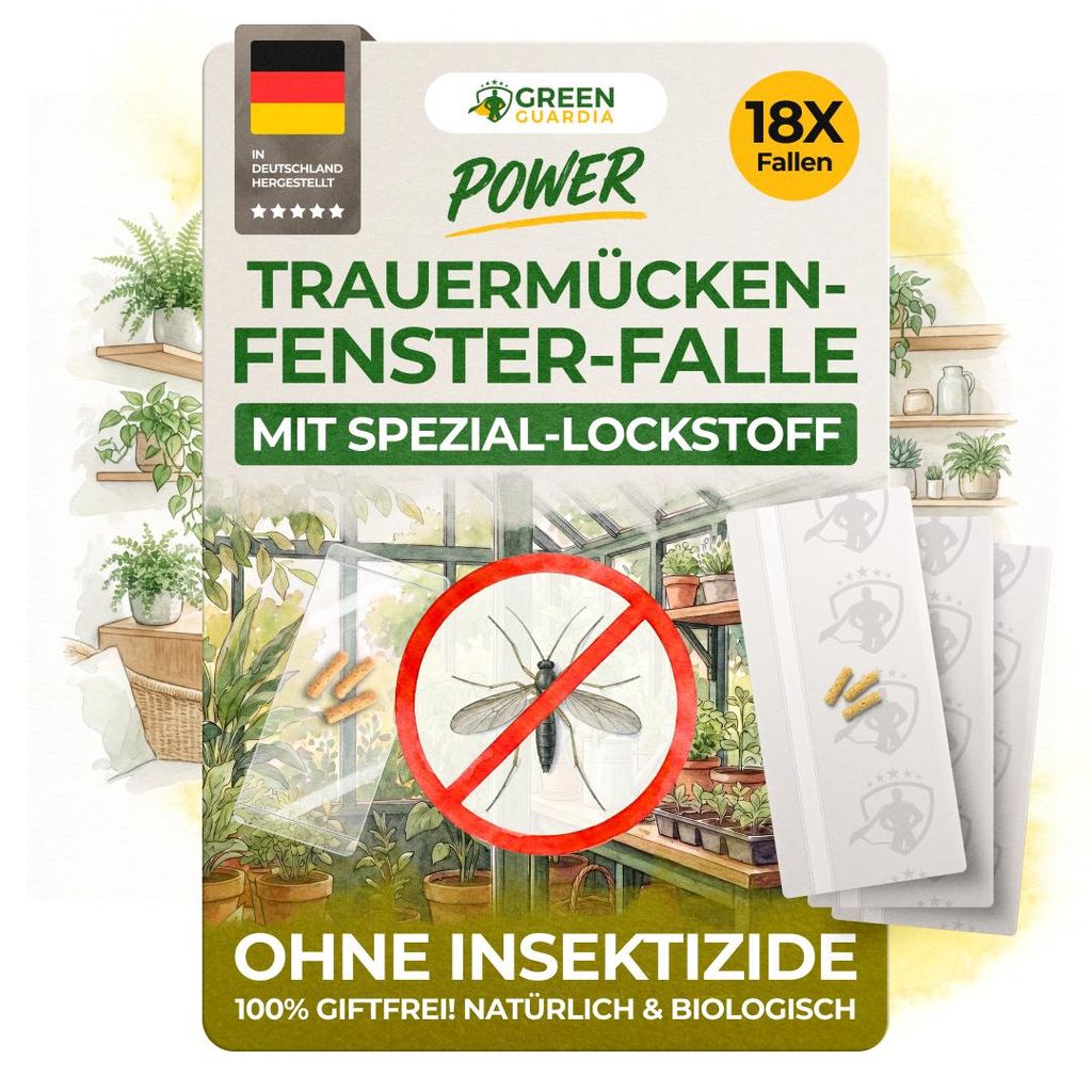 Fenster Trauermückenfalle mit Spezial-Lockstoff – 18x Produktbild 