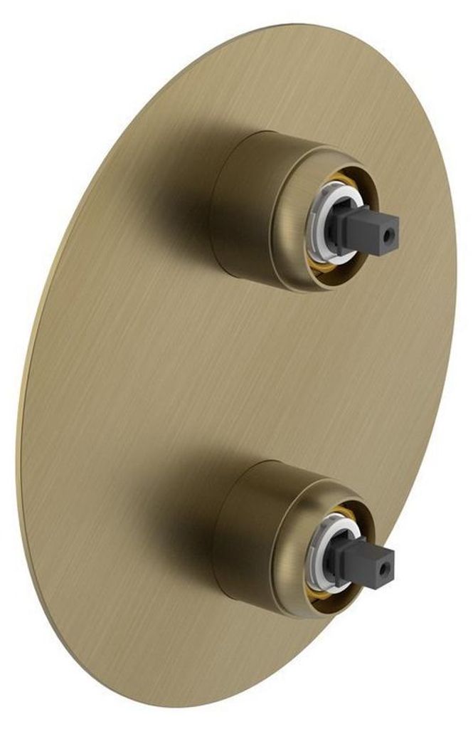 Sapho ULTRAMIX Körper für Unterputz-Duscharmatur, 2 Wege, Drehschalter, Gold matt