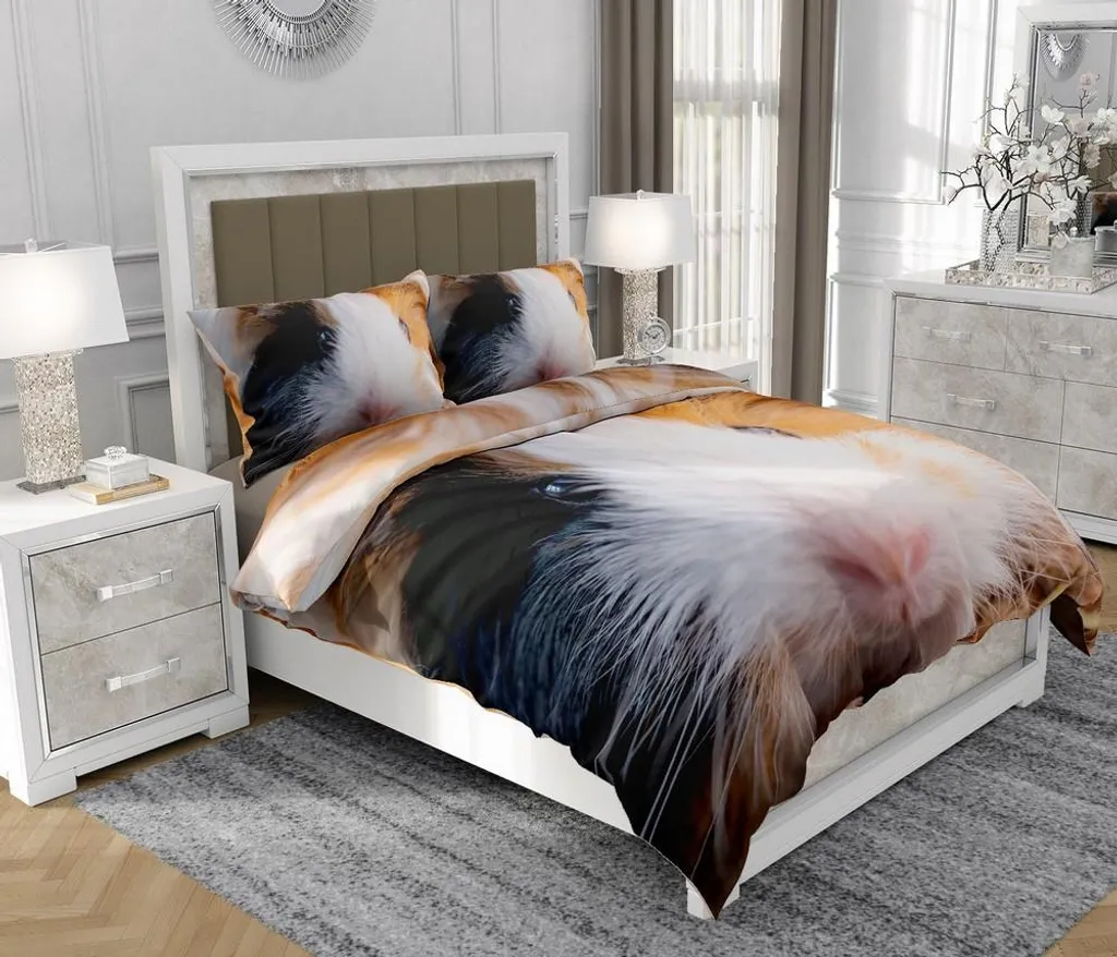 Offerta Set Letto SOVIO 100% Cotone 140x200 - 3 Pezzi con Zip So.Z0030 - 1
