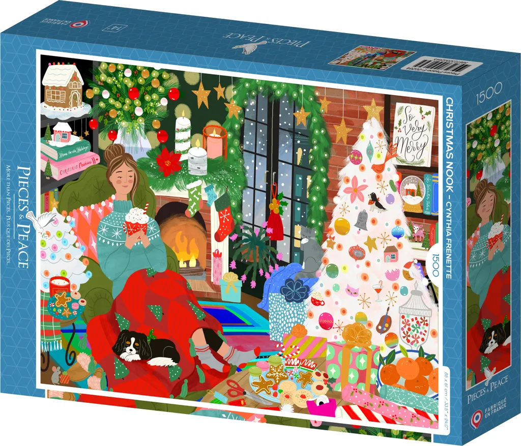 Puzzle 1500 pièces Coin de Noël - Fini les Pièces Fragiles et Doublons