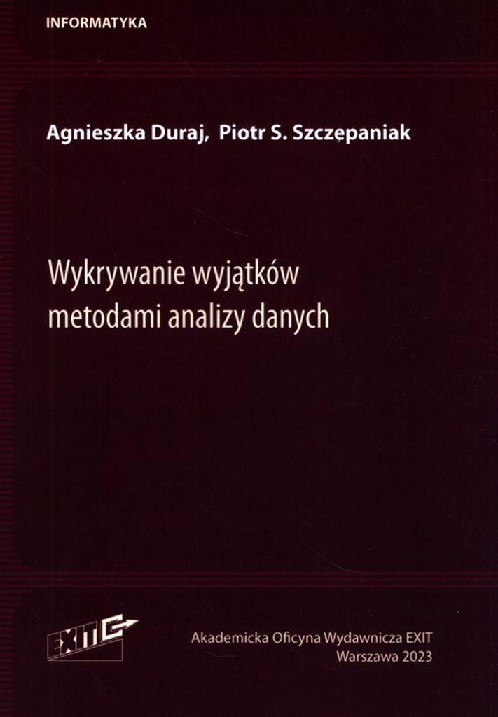 Ausnahmeerkennung mit Methoden der Datenanalyse (Buch auf Polnisch)