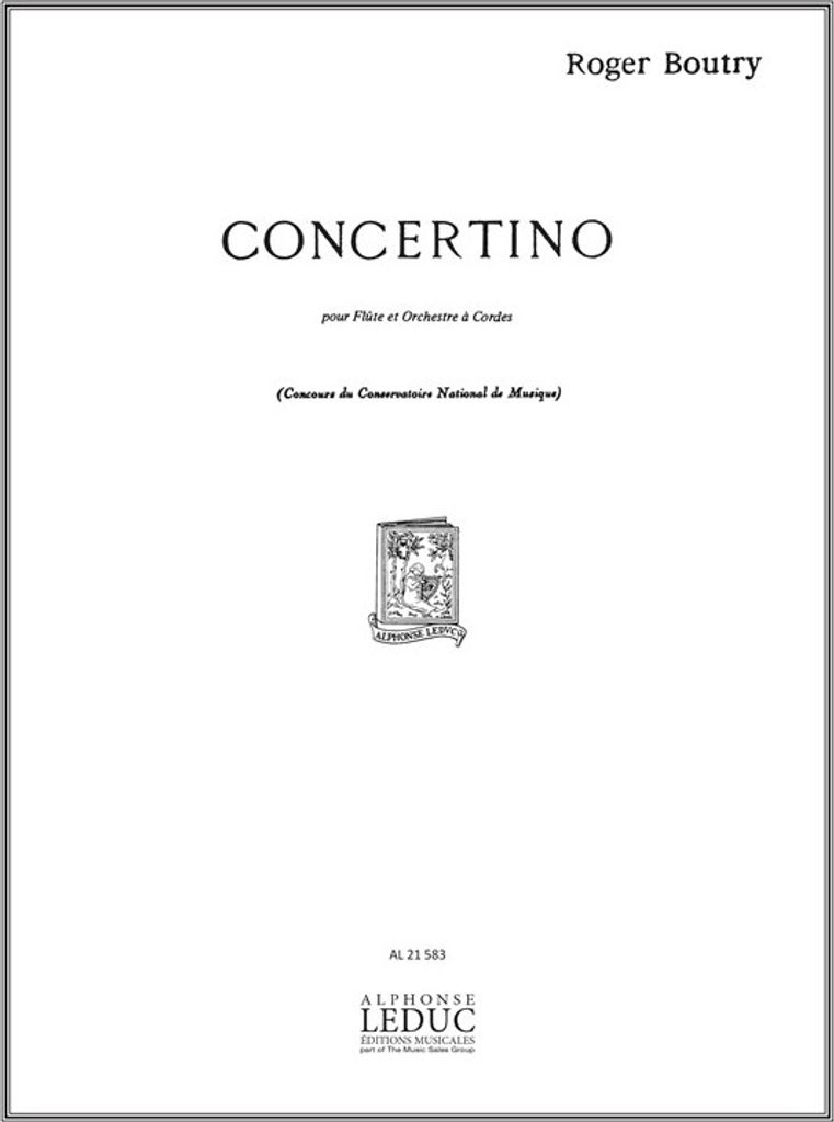 Boutry Concertino Flute Et Piano
