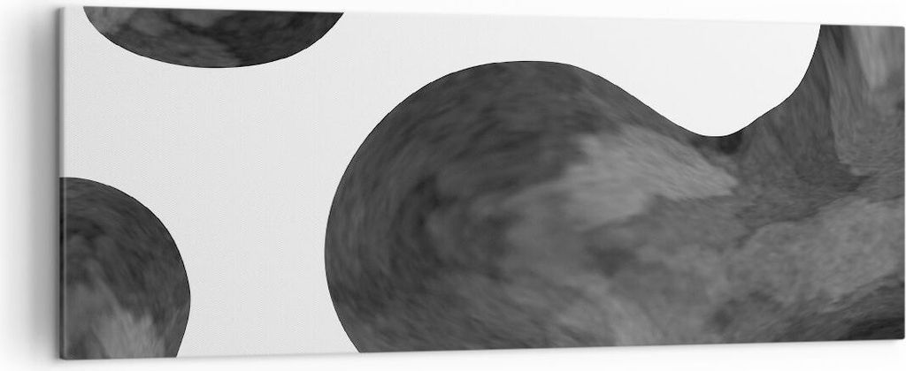 Bild auf Leinwand - Leinwandbild - Einteilig - Abstraktion Form Figur - 140x50cm - Wand Bild - Wanddeko - Wandbilder - Leinwanddruck - Bilder - Wan...