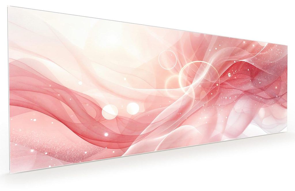 Küchenrückwand Spritzschutz Glas mit Motiv Abstrakte Wellen 40 x 40 cm