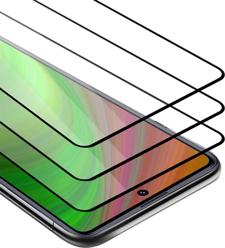 Huawei P Smart 2021 Protezione Vetro Temperato 3x Cadorabo 9H Nero