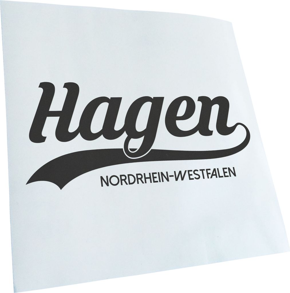 Kiwistar - Autoaufkleber - Hagen Nordrhein-Westfalen - Dunkelgrau - 30x13cm - Aufkleber für Auto, Laptop, Fahrrad, LKW, Motorrad mehrfarbig JDM De...