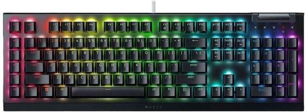 Razer | Mechanische Gaming-Tastatur | BlackWidow V4 X | Mechanische Gaming-Tastatur | Kabelgebunden | USA | Schwarz | Gelbe mechanische Schalter (l...