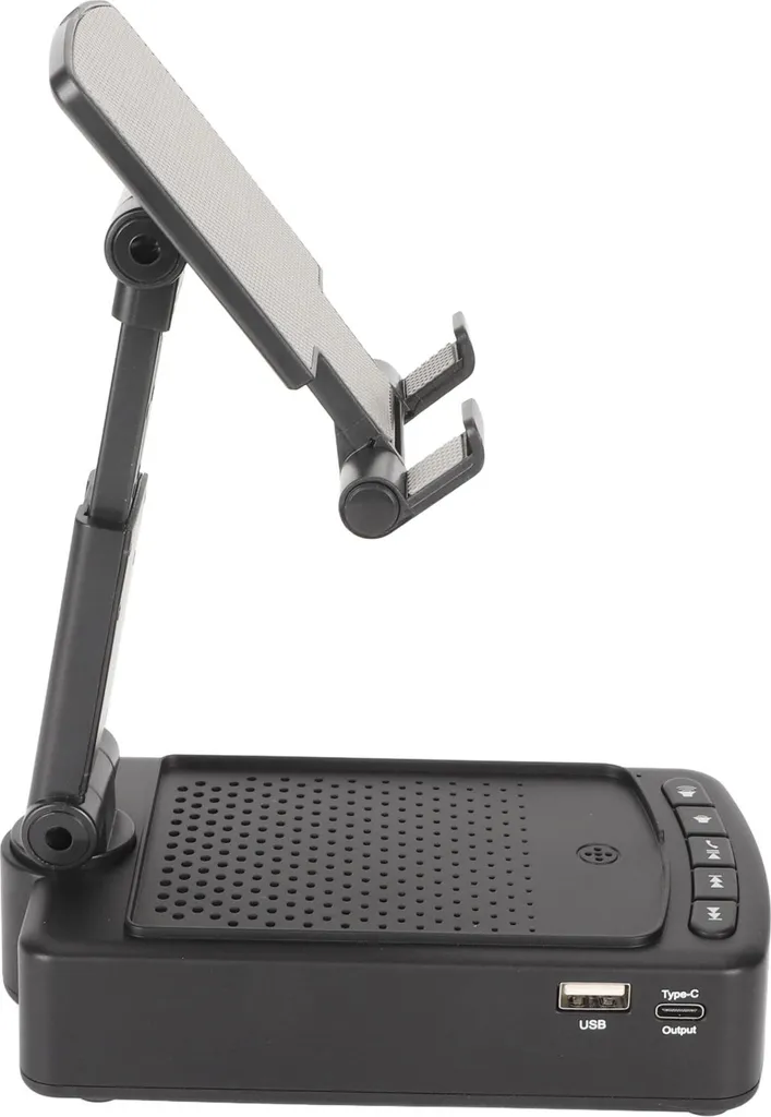 Support enceinte Bluetooth orientable pour tablette et téléphone portable