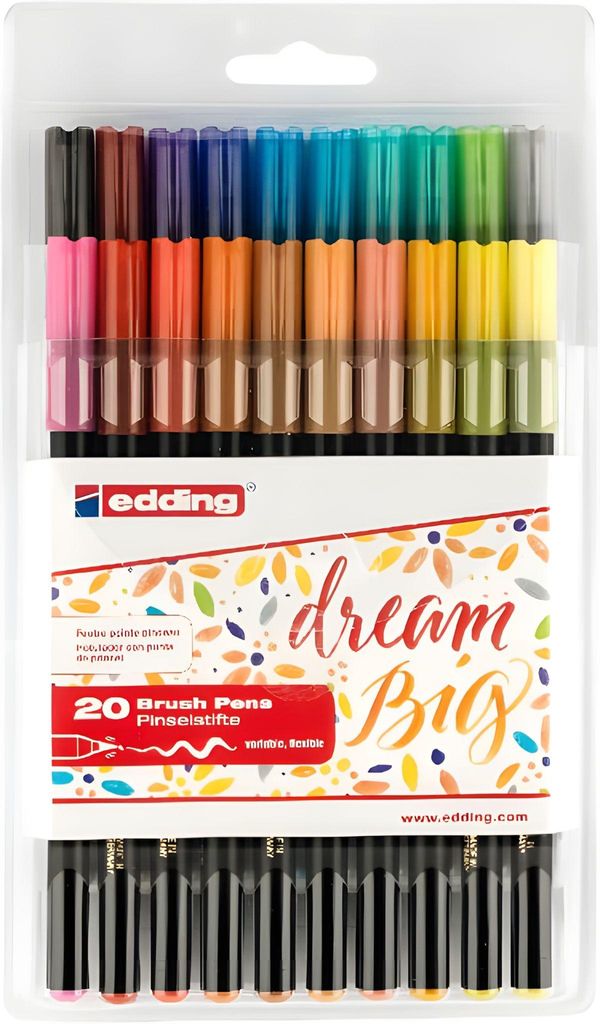 Edding Pinselstift 1340 1-3 mm 20er-Set Produktbild 