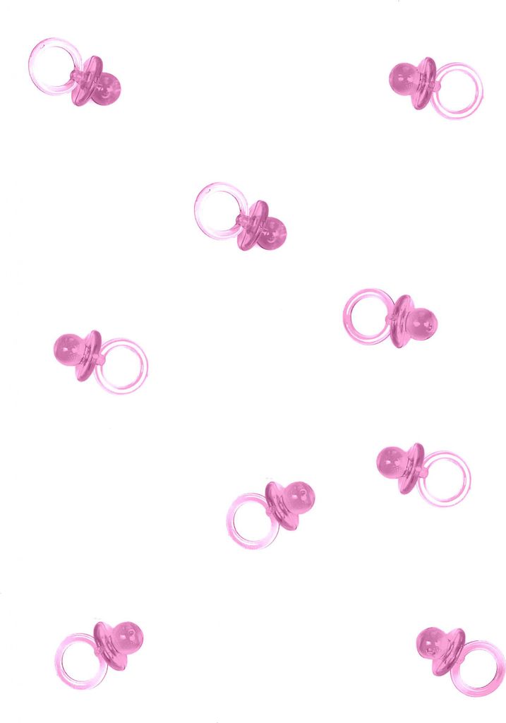 Mini-Schnuller Partydeko rosa - Einheitsgröße Produktbild 