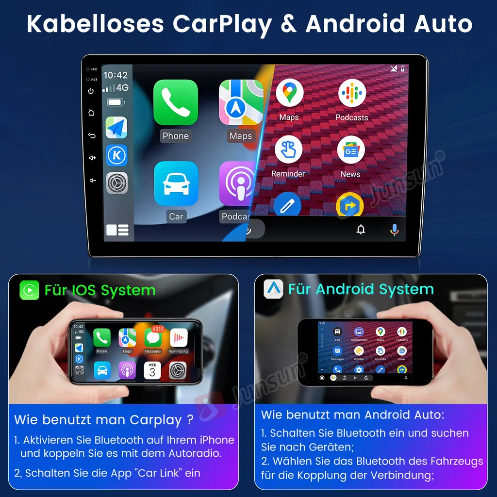 Navigatore 9" HD VW Polo 2008-2020 Android 13 Carplay Android Auto - 3