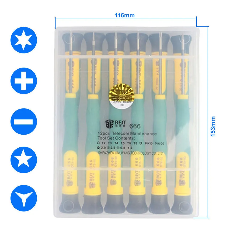 Tournevis Magnétiques Précision avec Embouts Aimantés pour iPhone iPad - 6