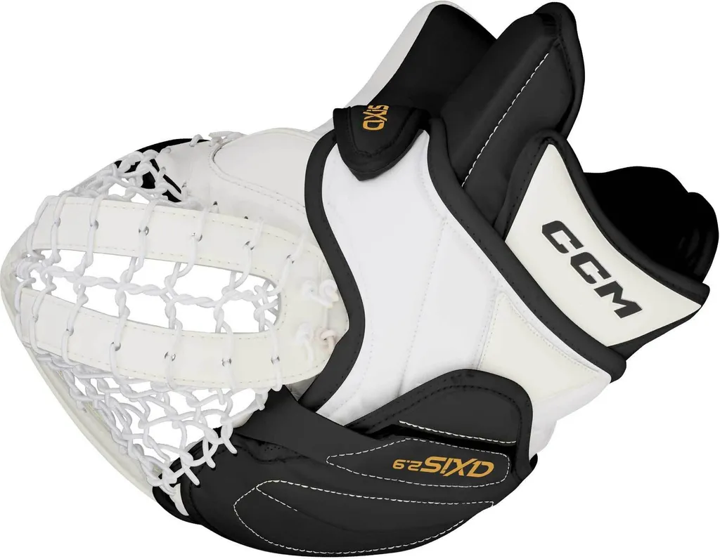 Fanghand CCM AXIS 2.9 Intermédiaire blanc Regular pour gardien de hockey