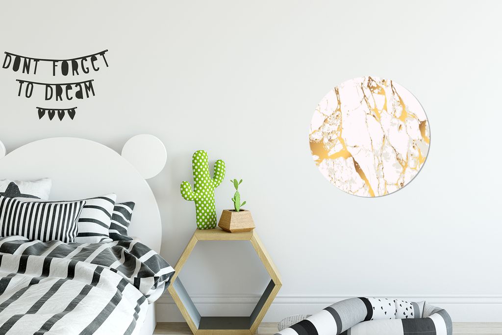 MuchoWow - Schlafzimmer - Bilder - Der Kreis - Kunst für die Wohnung - Plastik - Kunstdruck - Wandbild