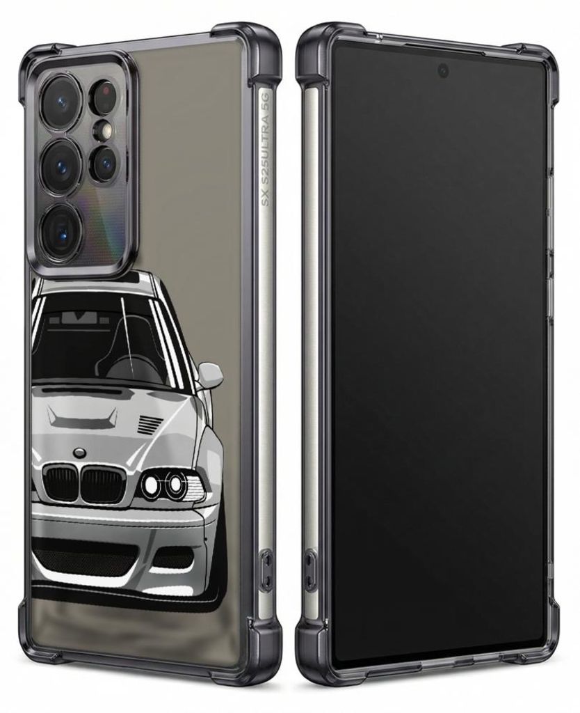 Personalisierte Hülle mit Bild für Samsung Galaxy S25+ Elektroplattiert TPU Stoßdämpfer Handyhülle mit Design-Druck für Auto-Frontansicht