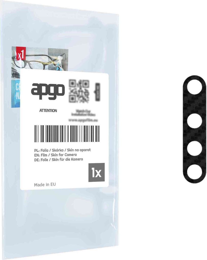 apgo Objektivschutz-Folie, Kameraschutz kompatibel mit Realme X50 Pro 5G, Carbon-Imitation, Rückseite Schutzfolie für Kamera-Insel, Hinten Folie,...