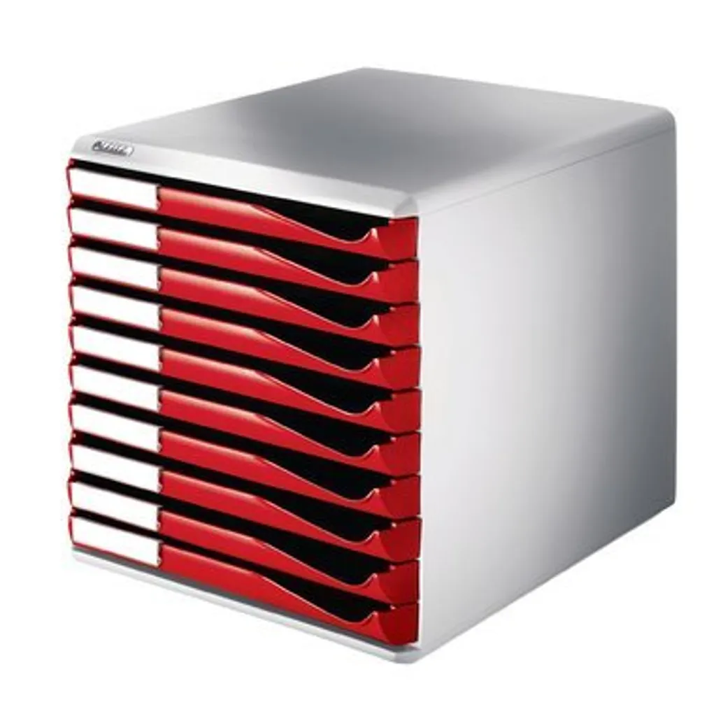 Leitz 5281-00-25 Module de Classement A4 10 Tiroirs Fermés Gris Clair - 2