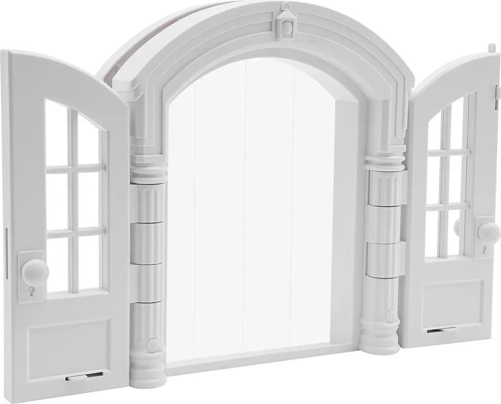 Porte d'entrée avec serrure de sécurité design blanc - Modèle SECURE-X