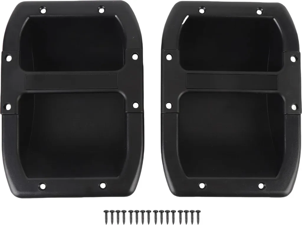 Poignées pour Enceintes en ABS et Aluminium avec Grip de Confort Noir