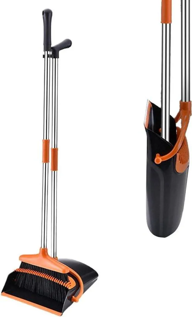 Pelle et Balai Anti-Poussière Pliables pour en finir avec l'encombrement