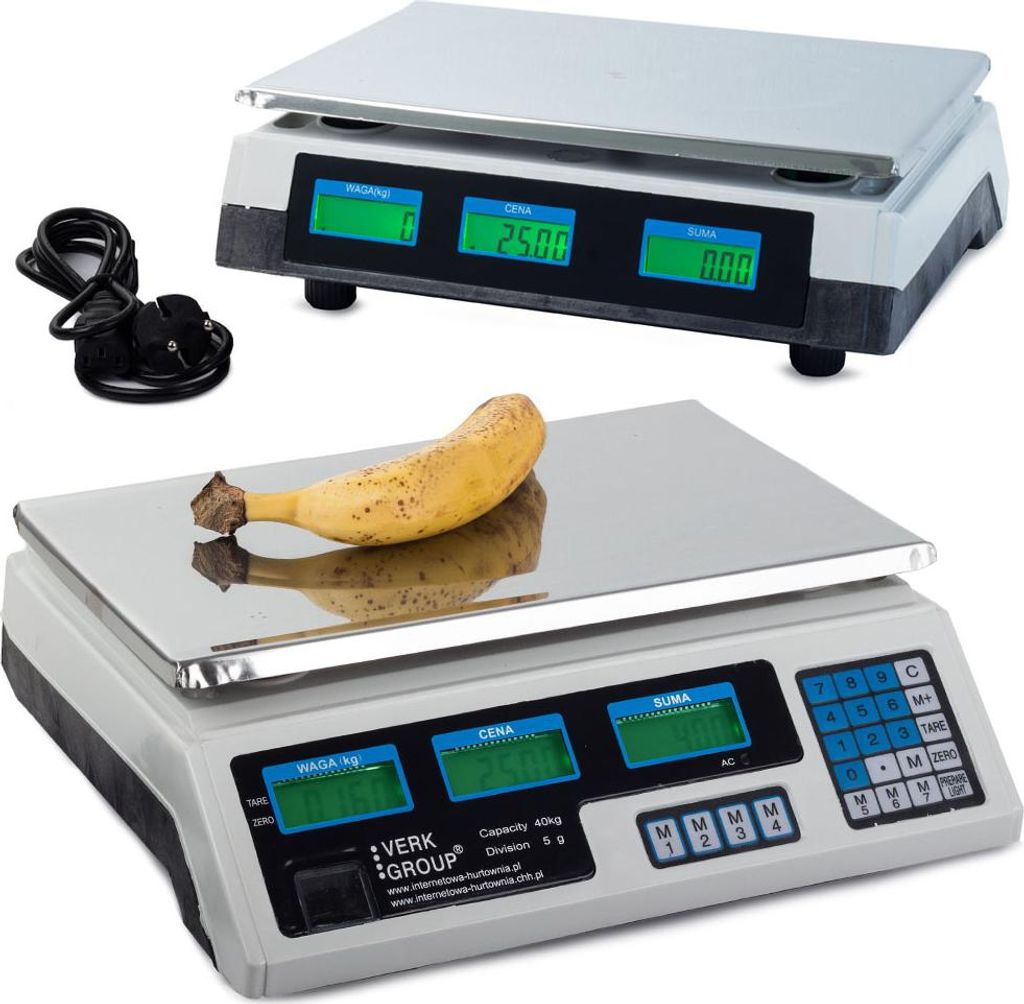 Verk 17075 Cyfrowa waga stołowa 40 kg / 5 g Zdjęcie produktu 