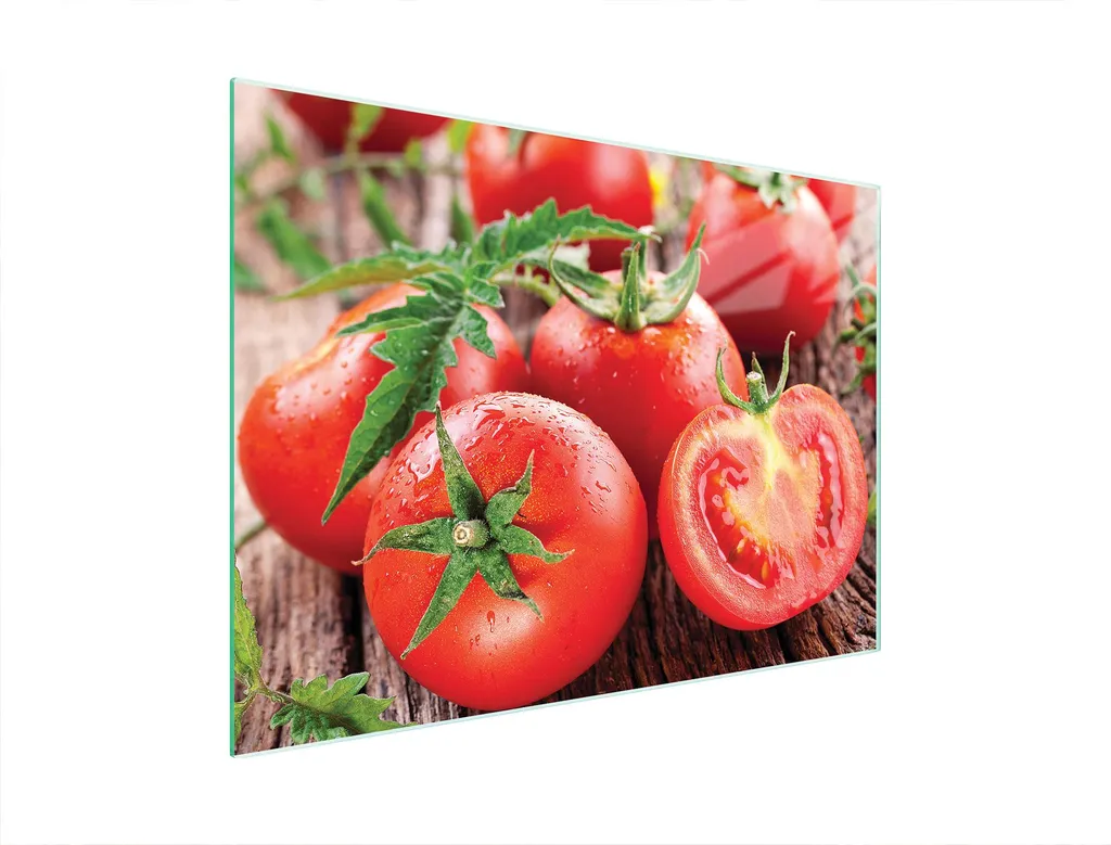 Coprifornelli in Vetro 40x30 Pomodori - Tagliere Multifunzione Cucina