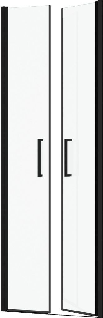 Porte de Douche Double Battant 70x200cm - Verre Trempé Image du produit 