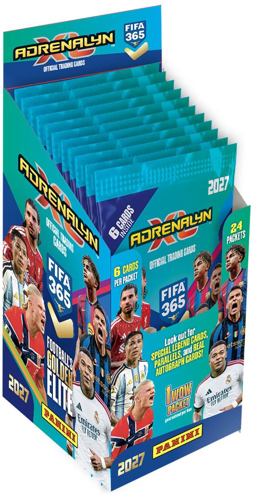 FIFA 365 Adrenalyn XL 2027 Trading Cards Flow Pack Display Produktbild 
