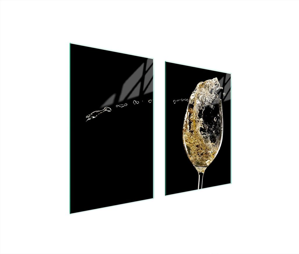 Glasschutzplatte Für Küche 65X52 Wein
