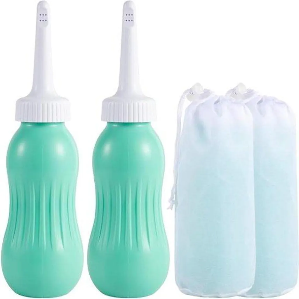 Flacon périnéal post-partum 500 ml vert - Lot de 2 hygiène féminine