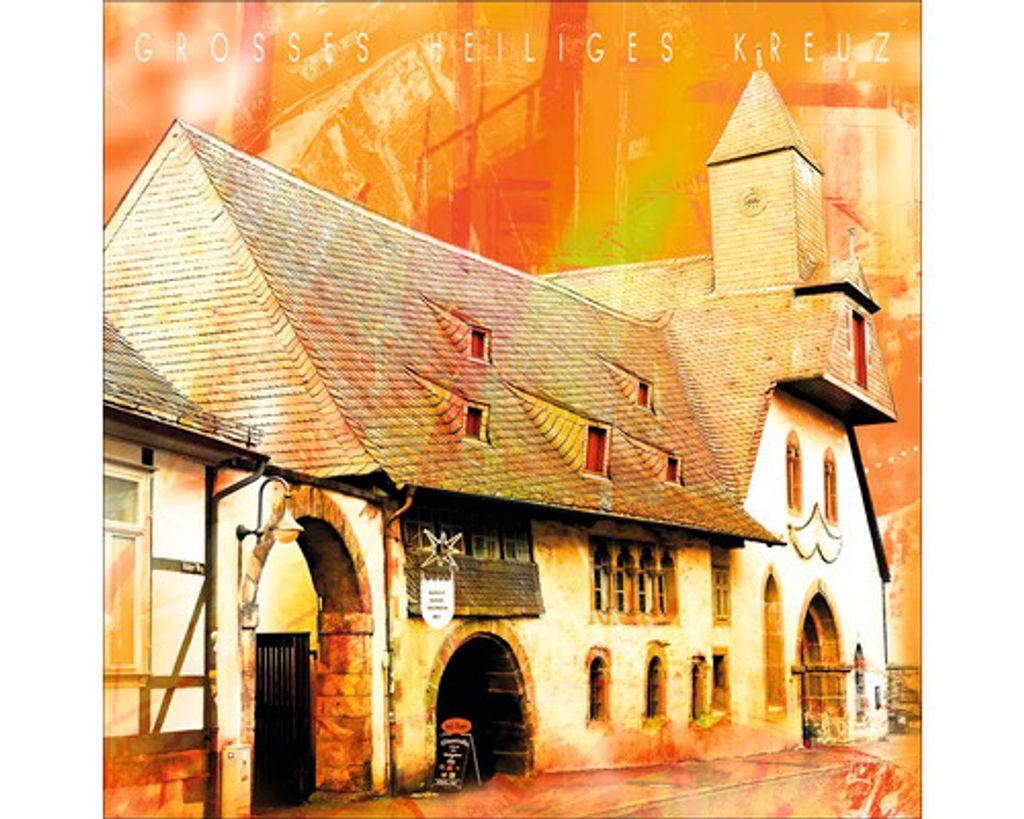 Glasbild Goslar Großes Heiliges Kreuz 50x50 cm