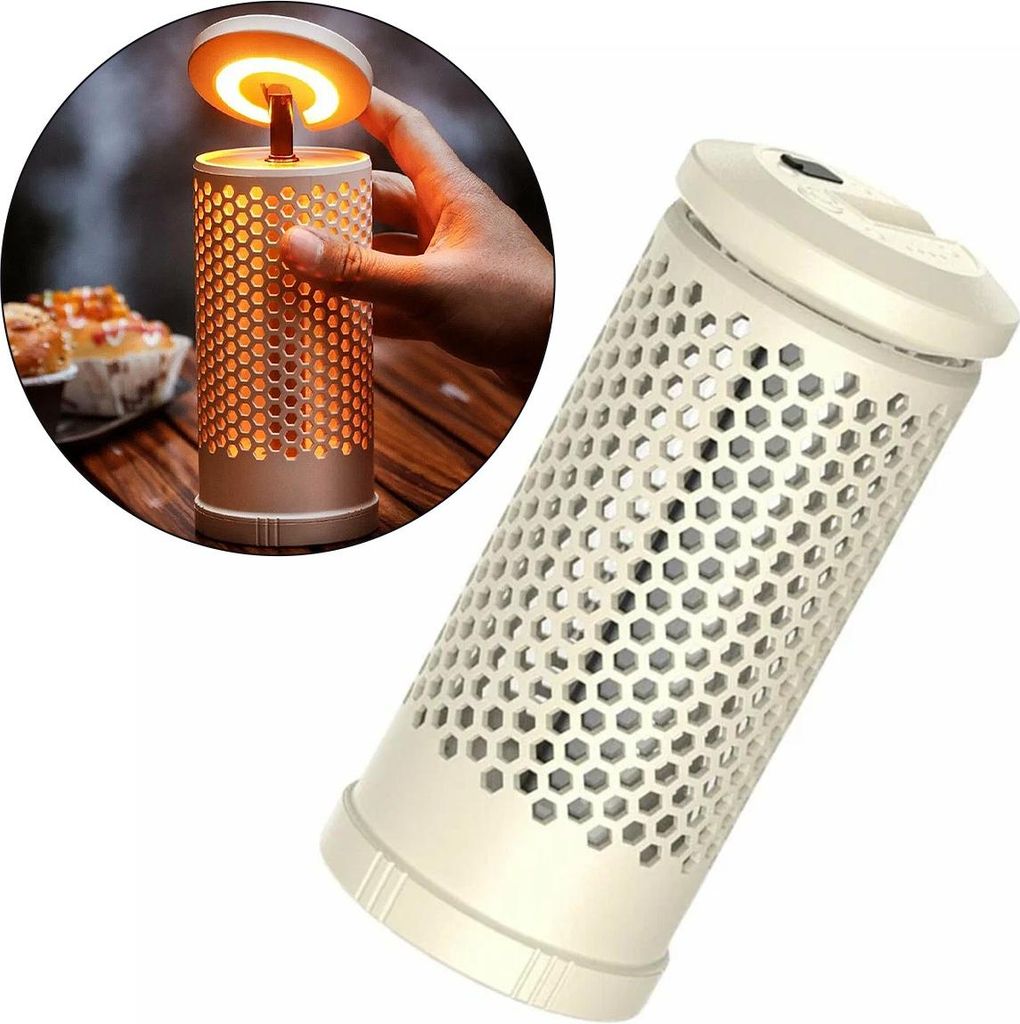 LED Camping Lampe Faltbar, 2600mAh Aufladbar, Drehbarer Lampenkopf, Outdoor Atmosphären Licht mit Ständer