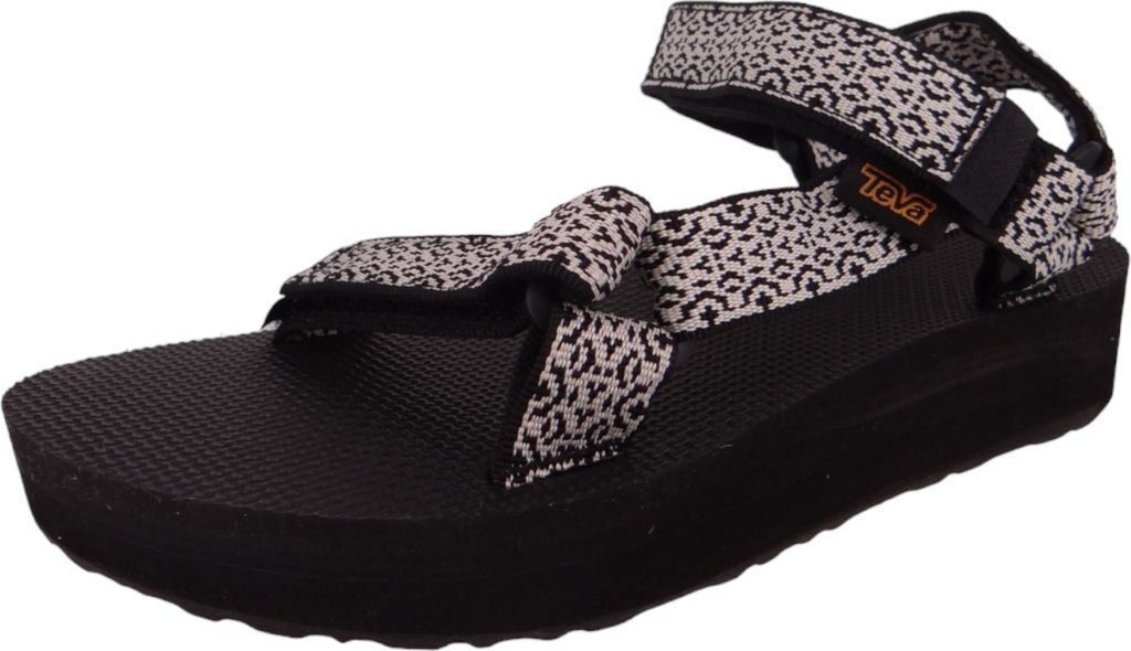 Teva Midform Univ Open Toe Gemina Maple Strap Damen Vegane Sandalen in Weiß Schwarz – 6 UK - 39 EU - 8 US / White Black