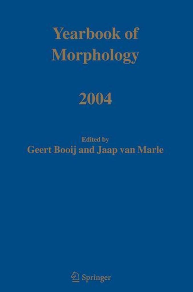Jahrbuch der Morphologie 2004