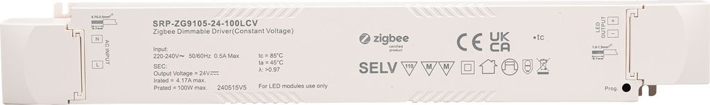 CONNEX 100W 24V ZigBee Constant Voltage LED Dimmable Driver SRP-ZG9105-24-100LCV