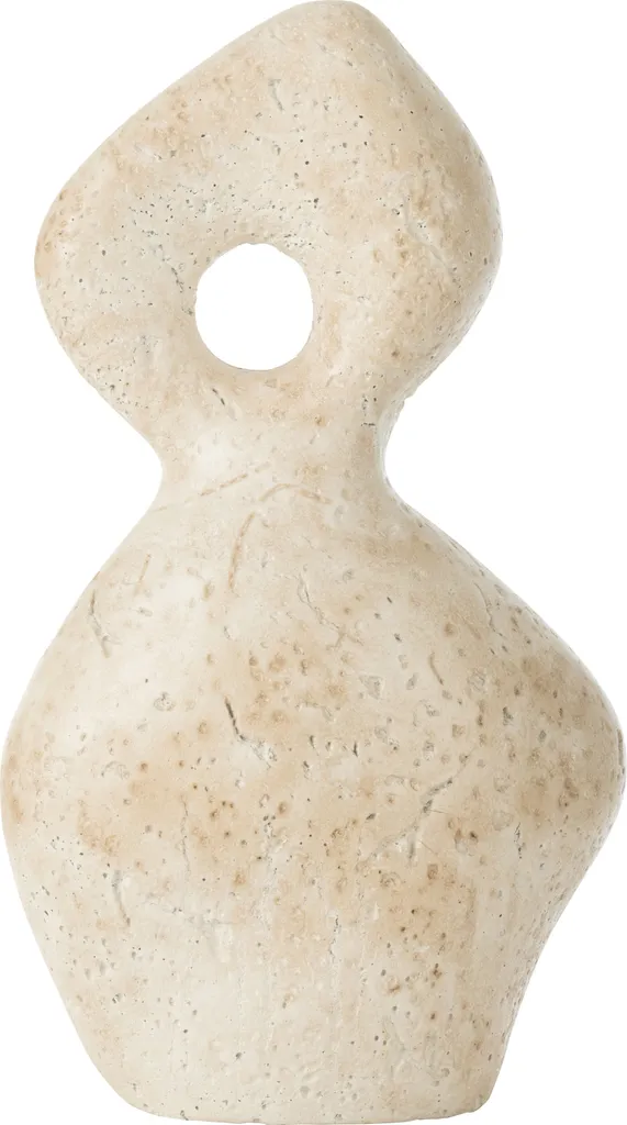 Figurine abstraite Olina J-Line en céramique crème - Large 35cm