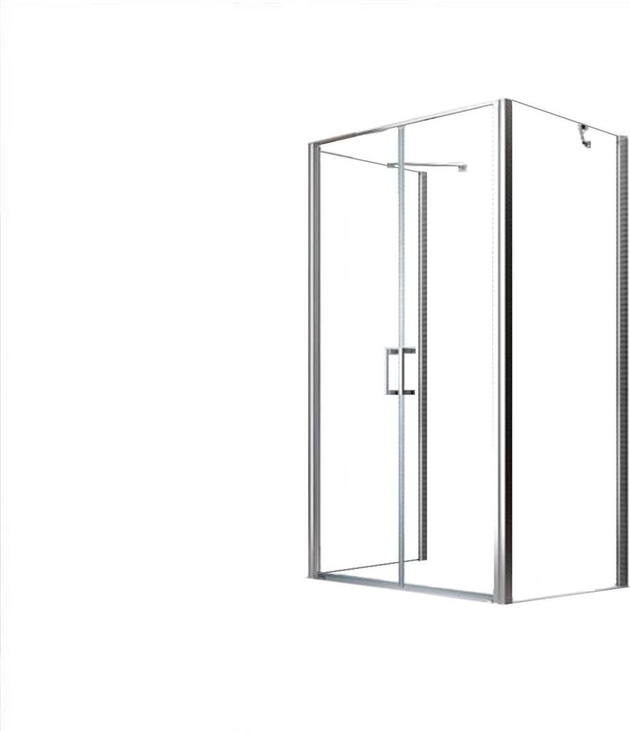 GZH 100x80x100x195cm Mille U-Duschkabine inkl. Tasse + Siphon