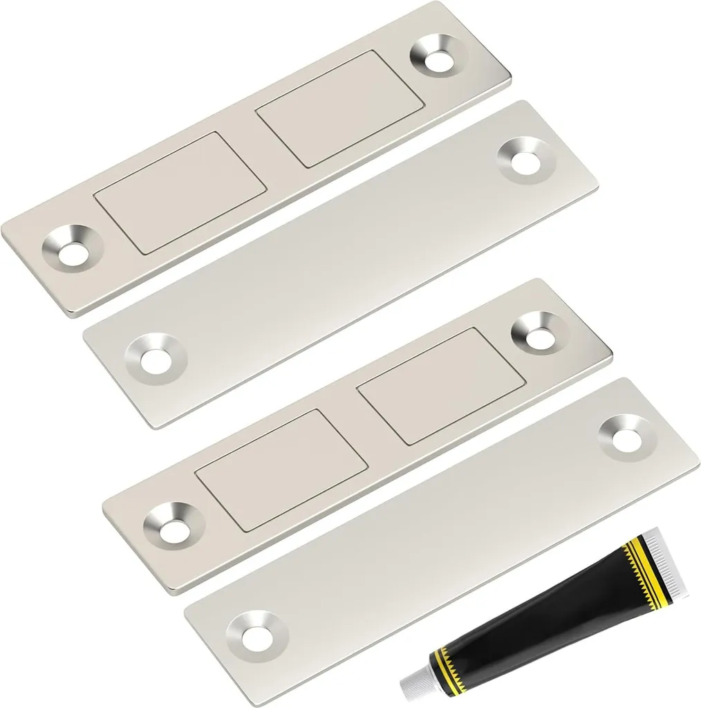 Aimant Autocollant pour Porte de Meuble - Idéal Placard Cuisine Pack x2
