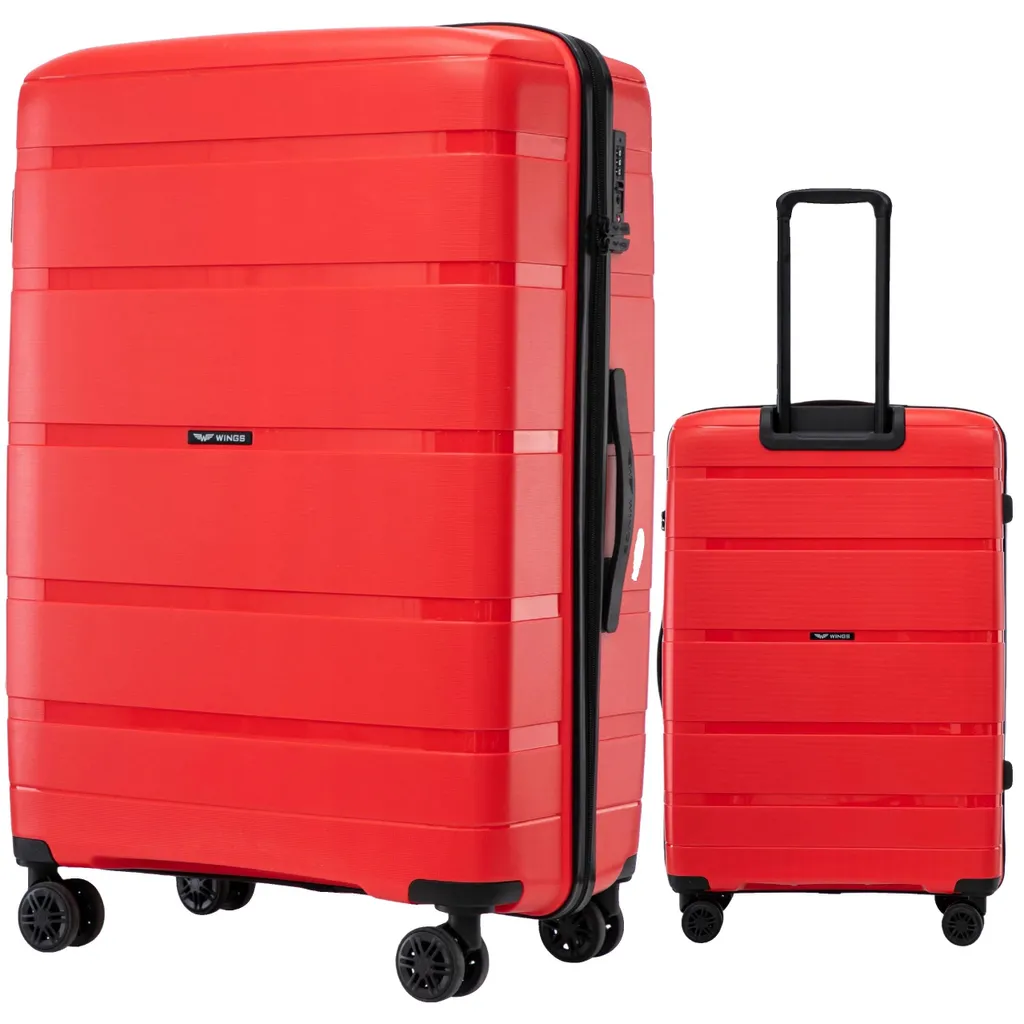 Valise rouge sécurisée TSA : finis les bagages forcés et les roues bloquées