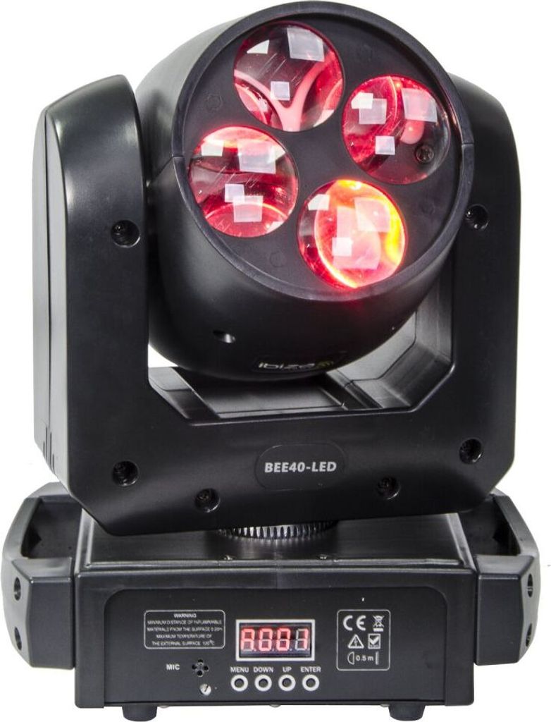 Ibiza Bee40-Led Wash-Beam-Flower Bee Effekt Moving Head