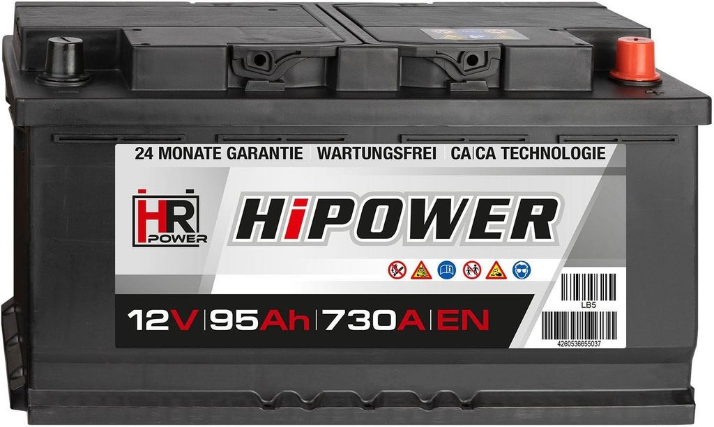 HR HiPower Autobatterie 12V 95Ah Produktbild 