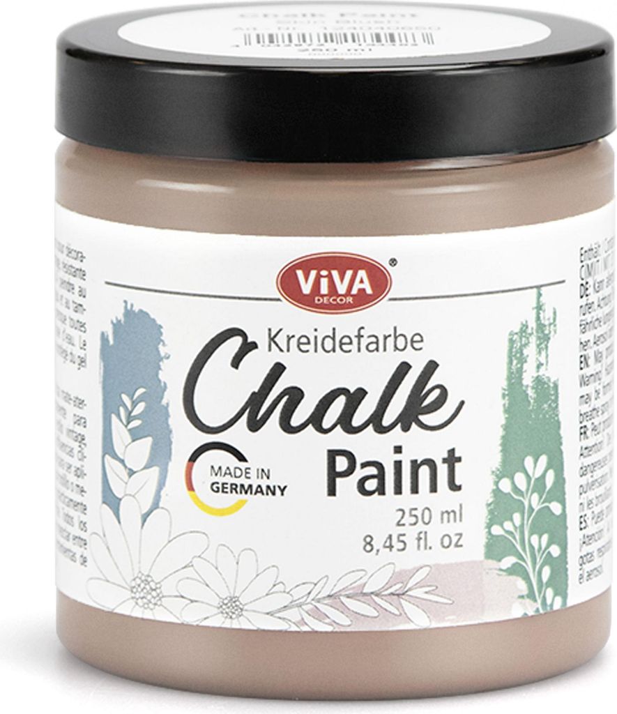 ViVA DECOR Chalk Paint - Kreidefarbe 250 ml - Warm Taupe
