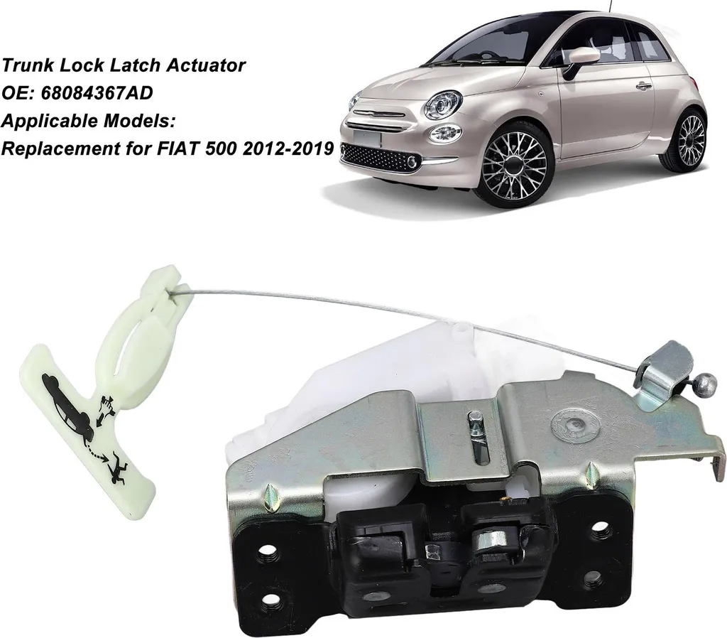 Moteur de coffre compact et fluide pour Fiat 500 version 2012 à 2019 - 3