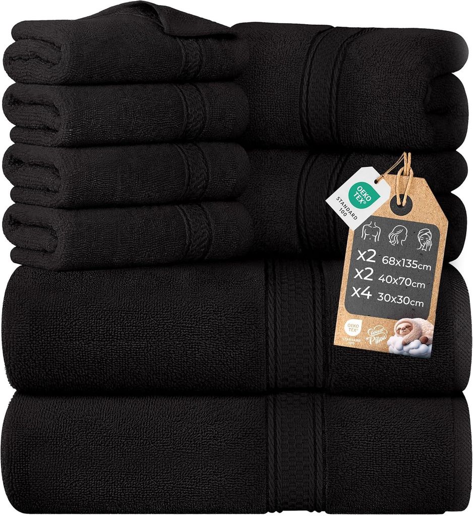 Sada ručníků Cloud Pillow, 8 kusů – 100 % bavlna, Obrázek produktu 