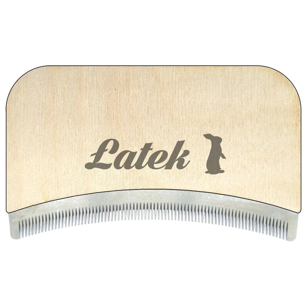 ECO Brush PRO Bürste, Trimmer, Name - Personalisierung, Kamm zum Kämmen von Fell und Unterwolle - Kaninchen, Kaninchenbürste