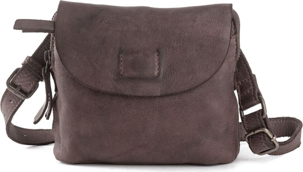 HAROLD'S Leder Umhängetasche Gürteltasche Submarine Shoulder- / Beltbag Brown dunkelbraun