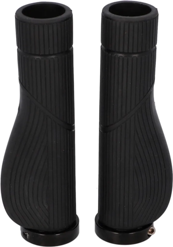 Paire de Poignées de Guidon Ergonomiques FISCHER pour Vélo de Ville Noir