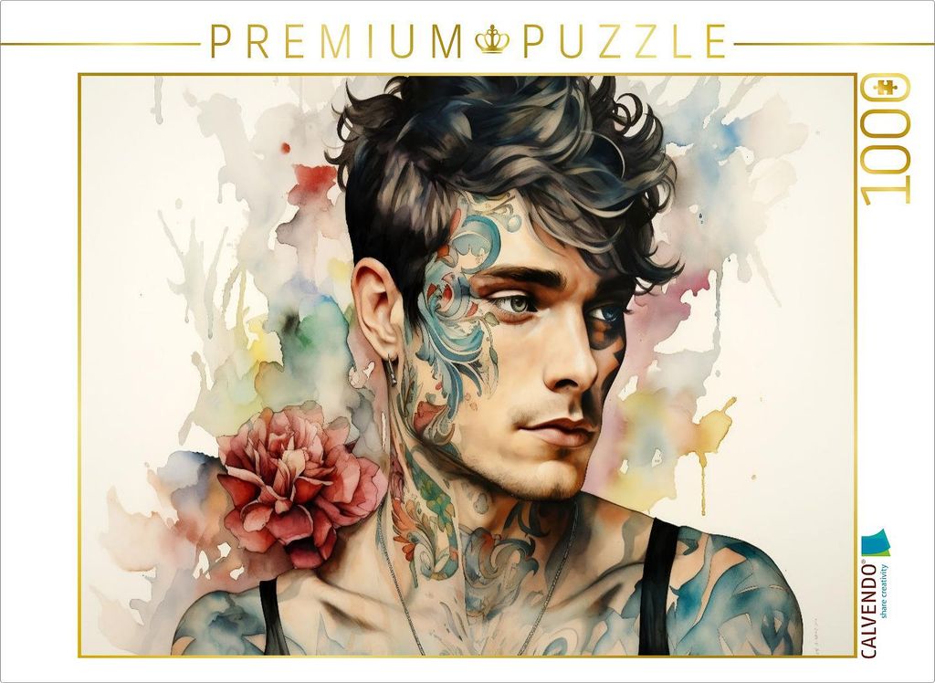 CALVENDO Puzzle Ein Motiv aus dem Kalender "Kunst trifft Kunst" | 1000 Teile Lege-Größe 64x48cm Foto-Puzzle für glückliche Stunden