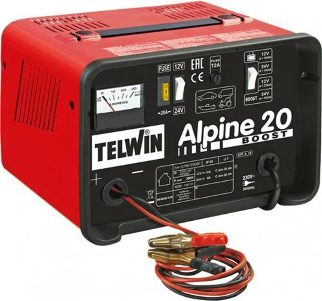 Chargeur de batterie pour voiture et utilitaire Telwin Alpine 20