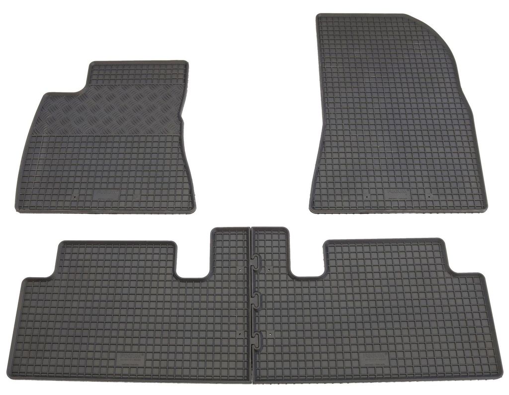 Gummifußmatten Set 4-teilig für Tesla 3 (2017-), schwarz